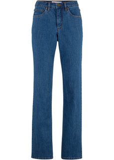 Комфортные джинсы стрейч с широкой завышенной талией John Baner Jeanswear, синий