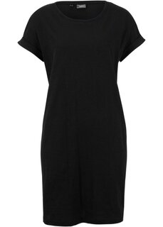 Платье свободного кроя из джерси Bpc Bonprix Collection, черный