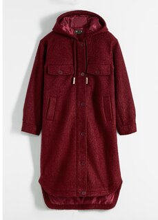 Шерстяное пальто с карманами John Baner Jeanswear, красный