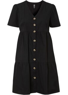 Платье-блузка с планкой на пуговицах Rainbow, черный