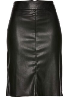 Модная юбка-карандаш из искусственной кожи Bpc Selection Premium, черный
