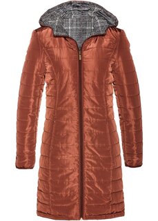 Красивое стеганое пальто которое можно сделать двусторонним Bpc Selection, оранжевый