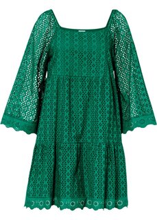 Платье с английской вышивкой Bodyflirt, зеленый