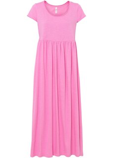 Платье-рубашка макси из натурального хлопка Rainbow, розовый