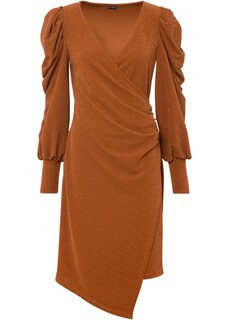 Платье с эффектом блесток Bodyflirt, коричневый