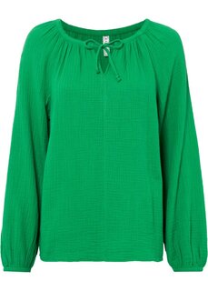 Муслиновая блузка Rainbow, зеленый