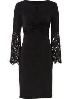 Платье с лазерной резкой Bodyflirt Boutique, черный