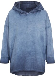 Рубашка оверсайз из смешанных материалов Bpc Bonprix Collection, синий