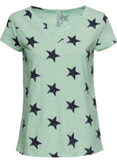 Рубашка со звездами Rainbow, зеленый