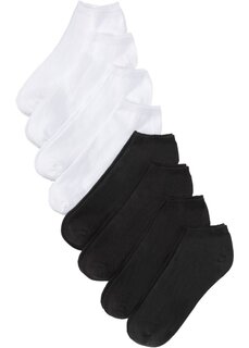 Носки-кроссовки (8 шт) из натурального хлопка Bpc Bonprix Collection, белый
