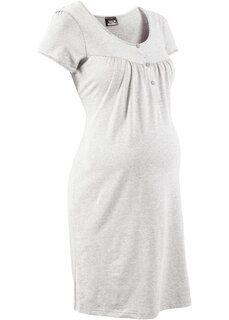 Ночная рубашка для кормящих мам из натурального хлопка bpc bonprix collection, серый