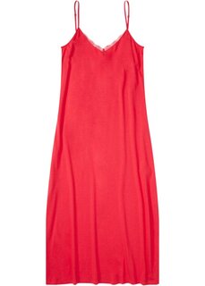 Ночное платье с отделкой из вискозы и кружева Bpc Bonprix Collection, пурпурный