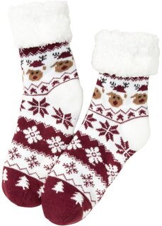 Уютные носки с плюшевой подкладкой Bpc Bonprix Collection, красный