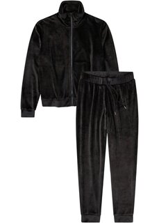 Бархатный костюм для отдыха Bpc Bonprix Collection, черный