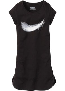 Хлопковая ночная рубашка Bpc Bonprix Collection, черный