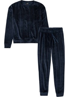 Бархатный костюм для отдыха Bpc Bonprix Collection, синий
