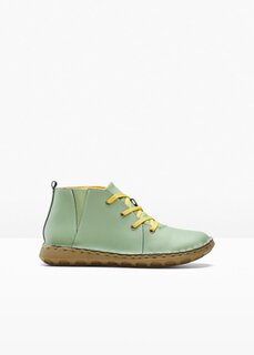 Удобные кожаные ботинки на шнуровке Bpc Selection, зеленый