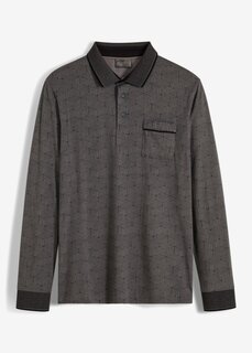 Рубашка-поло с длинным рукавом Bpc Selection, серый