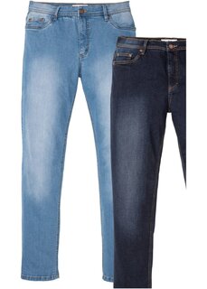 Прямые эластичные джинсы стандартного кроя (2 шт в упаковке) John Baner Jeanswear, синий