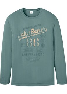Рубашка с длинными рукавами из натурального хлопка John Baner Jeanswear, синий