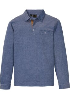 Рубашка-поло с длинным рукавом Bpc Selection, синий