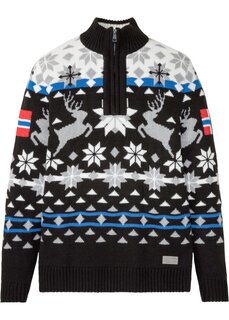 Норвежский свитер-тройер Bpc Selection, черный