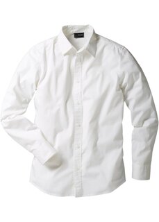 Рубашка узкого кроя из эластичной ткани Bpc Selection, белый