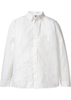 Рубашка с длинными рукавами удобного кроя Bpc Bonprix Collection, белый