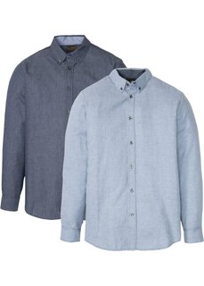 Деловая рубашка с длинным рукавом (2 шт) Bpc Selection, серый