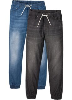 Прямые джинсы прямого кроя без застежки (2 шт в упаковке) Rainbow, синий