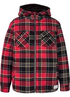 Куртка-рубашка на плюшевой подкладке John Baner Jeanswear, красный