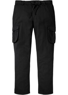 Прямые брюки карго стандартного кроя Bpc Bonprix Collection, черный