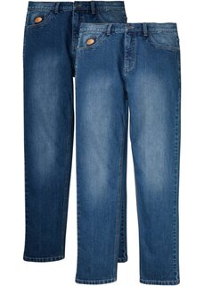 Джинсы классической посадки из эластичного материала из переработанного хлопка (2 шт в упаковке) John Baner Jeanswear, синий