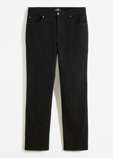 Прямые термоэластичные брюки классического кроя Bpc Bonprix Collection, черный