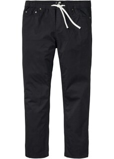 Эластичные брюки без застежки стандартного кроя удобного прямого кроя Bpc Bonprix Collection, черный