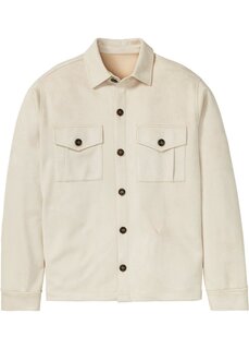 Куртка-рубашка из замши Bpc Selection, бежевый