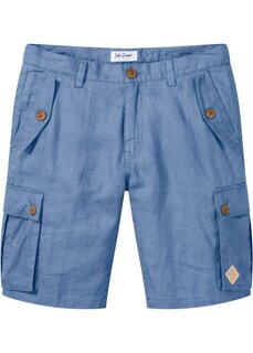 Льняные шорты свободного кроя John Baner Jeanswear, голубой