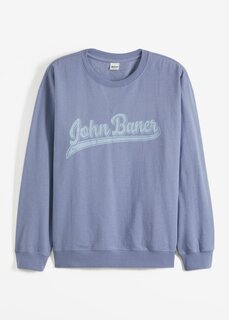 Толстовка свободного кроя из переработанного полиэстера John Baner Jeanswear, синий