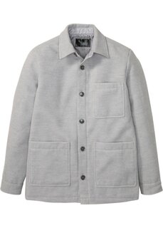 Шерстяная куртка-рубашка Bpc Selection, серый