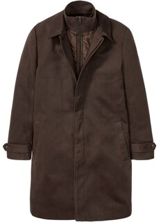 Короткое пальто с ветровкой Bpc Selection, коричневый