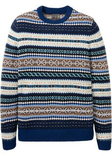 Норвежский свитер из переработанного полиакрила Bpc Selection, синий