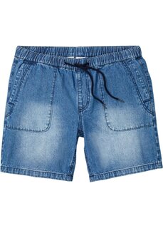 Джинсовые шорты без застежки свободного кроя John Baner Jeanswear, синий