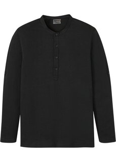 Рубашка с длинными рукавами и закатанными рукавами Bpc Selection, черный