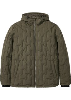 Стеганая куртка с капюшоном Bpc Bonprix Collection, зеленый