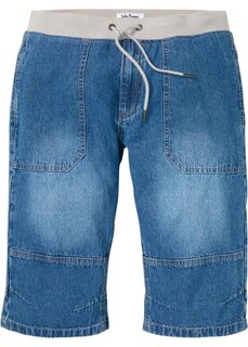 Длинные джинсы-шорты свободного кроя без застежек John Baner Jeanswear, синий