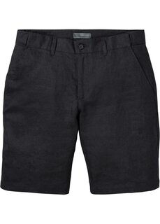 Льняные брюки-чиносы-шорты Bpc Selection, черный