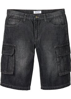 Джинсы-карго шорты свободного кроя John Baner Jeanswear, черный