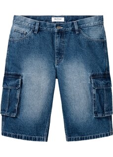 Джинсы-карго шорты свободного кроя John Baner Jeanswear, синий