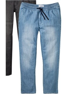 Джинсы прямого кроя с эластичным поясом прямого кроя (2 шт в упаковке) John Baner Jeanswear, голубой