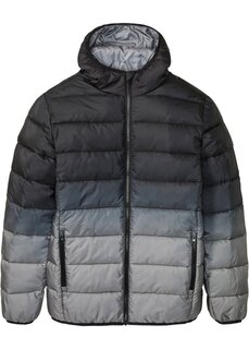 Стеганая куртка с капюшоном и градиентной расцветкой Bpc Bonprix Collection, черный